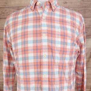 THE NORMAL BRAND LONG SLEEVE PLAID BUTTON DOWN SHIRT MENS SIZE L LARGE